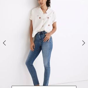 NWT madewell 10 inch high rise roadtrippers authentic jeans in Vinton wash